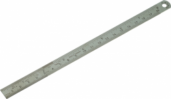 STAINLESS STEEL RULER, 15 CM, INCH/CM SCALE - Clip Art Library