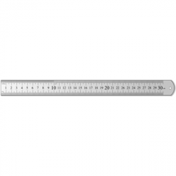 30cm Metal Ruler clipart, cliparts of 30cm Metal Ruler free ...