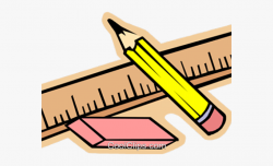 Ruler Clipart File - Ruler Pencil And Eraser #2014420 - Free ...