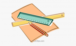 Ruler Clipart Pencil Paper - Paper And Pencil Clipart Png ...