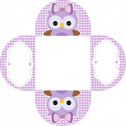 free-printable-purple-owls-kit-010.png (645×645) | Owl printables ...