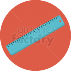 ruler icon with red circle background . Royalty-free icon # 406055