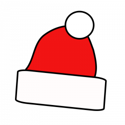Drawn santa hat animated - Pencil and in color drawn santa hat animated