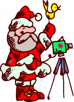 Camera clipart christmas - Pencil and in color camera clipart christmas