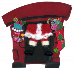 eri doodle designs and creations: Santa coming down the chimney
