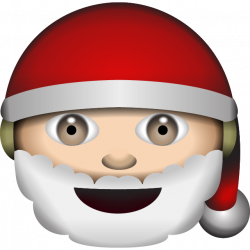 Download White Santa Claus Emoji | Emoji Island