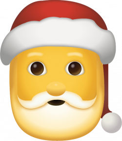 Download Santa Claus Iphone Emoji Icon in JPG and AI | Emoji Island