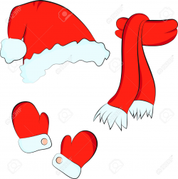 Santa Mittens Clipart | Free download best Santa Mittens ...