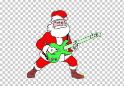 Santa Claus Christmas Music Guitar PNG, Clipart, Acoustic ...