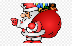 Santa Clipart Phone - Clip Art Secret Santa - Png Download ...