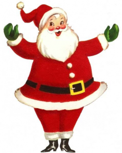 Vintage Retro Santa Claus Full Size | CLIP ART - CHRISTMAS 1 ...