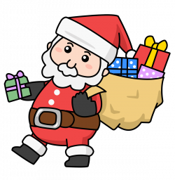 Cute santa and reindeer clipart - WikiClipArt