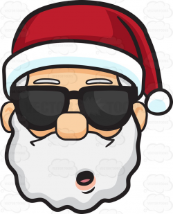 Santa with sunglasses clipart 7 » Clipart Portal