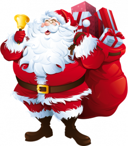 Transparent Santa Claus with Big Bag Clipart | Gallery Yopriceville ...