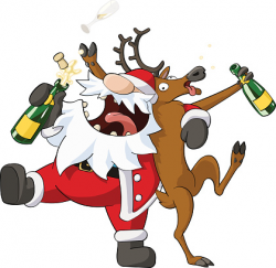 Santa with wine clipart - Clip Art Library