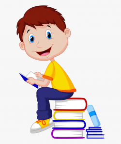 Clipart Child Sunday School - Boy Read Book Cartoon #173343 ...