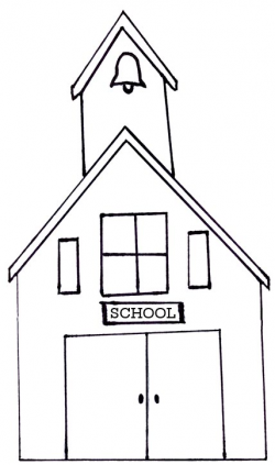 Schoolhouse outline school house clip art - WikiClipArt