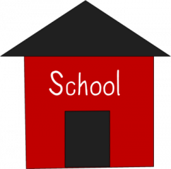 Simple Red School House Clip Art - Simple Red School House ...