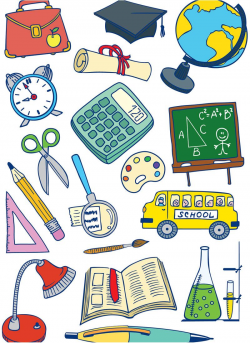 Cartoon school vector | Teacher Gifts | School cartoon ...