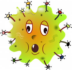 Bacteria clipart scared - Pencil and in color bacteria clipart scared