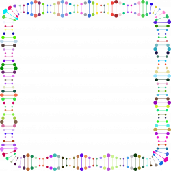 Clipart - Prismatic Unwound DNA Helix Frame 2