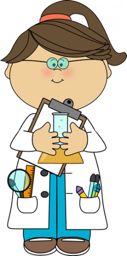 Scientist with Clipboard and Beaker Clip Art - Scientist ...
