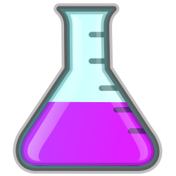 OnlineLabels Clip Art - Lab Icon Erlenmeyer Flask - Purple