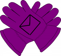 Purple Gloves Envelope Clip Art at Clker.com - vector clip art ...
