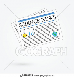 EPS Illustration - Science news newspaper. Vector Clipart ...