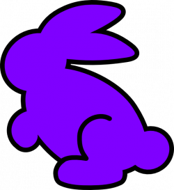 Purple Bunny Clip Art at Clker.com - vector clip art online, royalty ...
