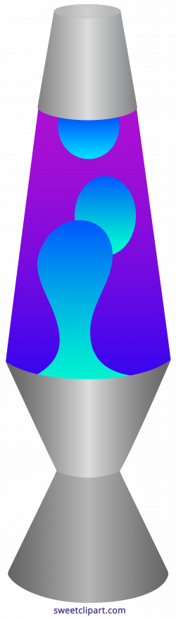 Lava Lamp Blue Purple Clipart - Sweet Clip Art