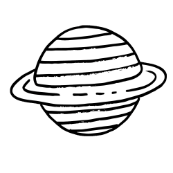 Saturn Free Solar System Clipart - Homeschool Clipart