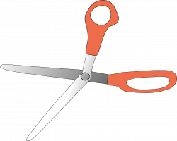 Clipart - scissors wide open