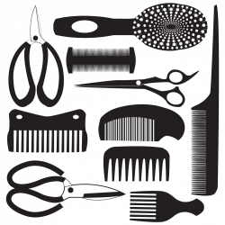 Comb Royalty-free Hairdresser Clip art - Comb and scissors pictures ...