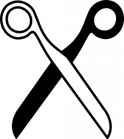 Scissors Black & White Clip Art at Clker.com - vector clip art ...