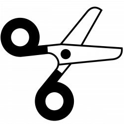 Clipart - scissors half-open icon