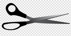 Grey and black scissors illustration, Scissors Hair-cutting ...