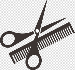 Comb Scissors Hairdresser , kitchen tools transparent ...