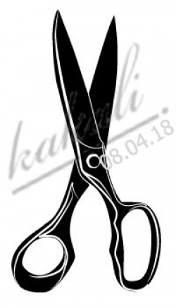 Vector Scissors draw with Adobe Illustrator.Original piece ...