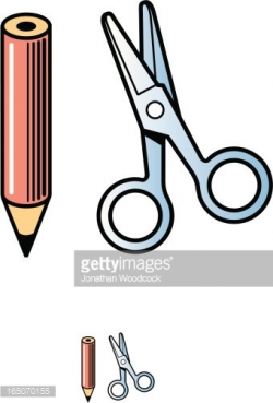 Pencil and Scissors premium clipart - ClipartLogo.com