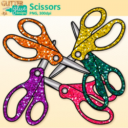 Scissor Clip Art: School Supply Graphics {Glitter Meets Glue}