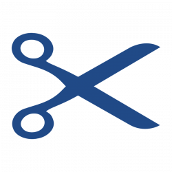 Clipart - Openclipart Scissors Logo in Blue