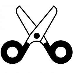 Clipart - scissors open icon