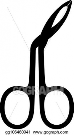 Vector Clipart - Scissors style eyebrow tweezers. Vector ...
