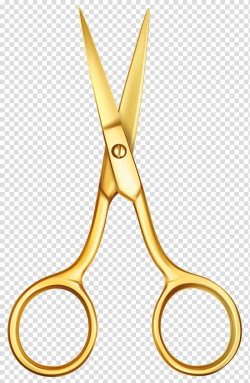 Gold scissors illustration, Scissors , Gold Scissors ...