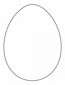 Printable full page large egg pattern. Use the pattern for crafts ...