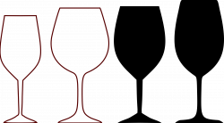 Elegant Wine Glass Clipart