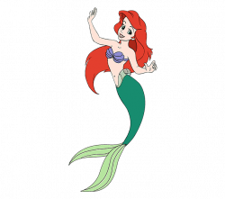 How to Draw Mermaid Ariel in a Few Easy Steps | Easy Drawing Guides