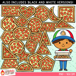 2D Shape Pizza Clip Art