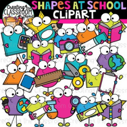Shapes at School Clipart {School Clipart}